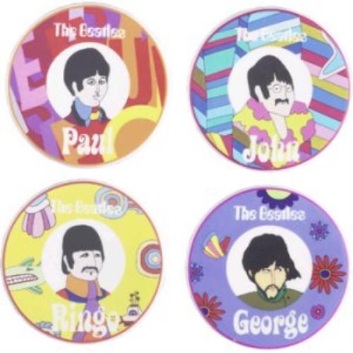 The Beatles Yellow Submarine Ceramic Coaster Set memorabilia UK BTLMMYE370929