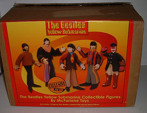 The Beatles Yellow Submarine Collectible Figures - 1st Series Complete w Toy US BTLTYYE326952