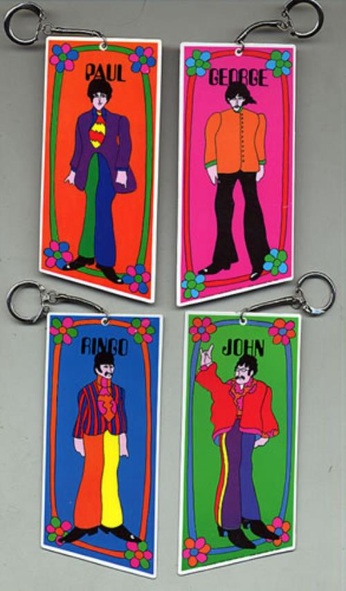 The Beatles Yellow Submarine Keychains memorabilia US BTLMMYE343209