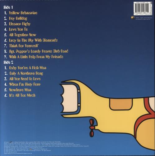 The Beatles Yellow Submarine Songtrack - EX vinyl LP album (LP record) UK BTLLPYE659447