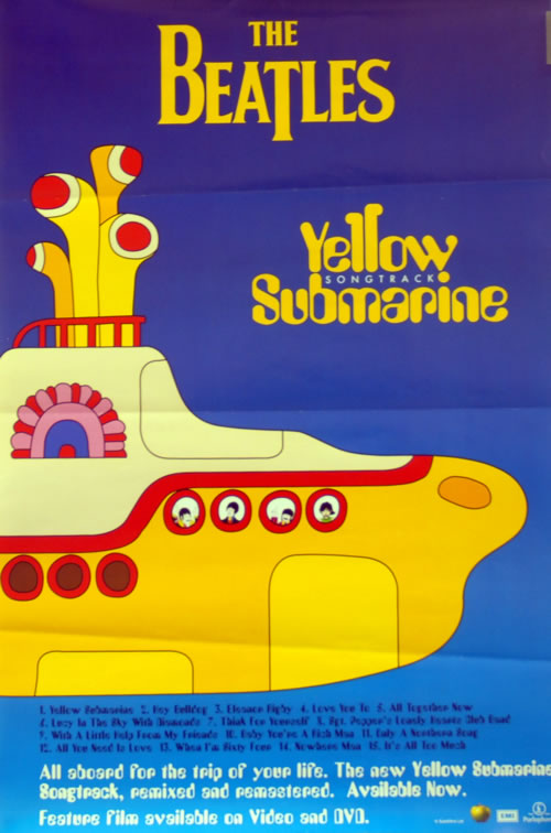 The Beatles Yellow Submarine Songtrack poster UK BTLPOYE144581
