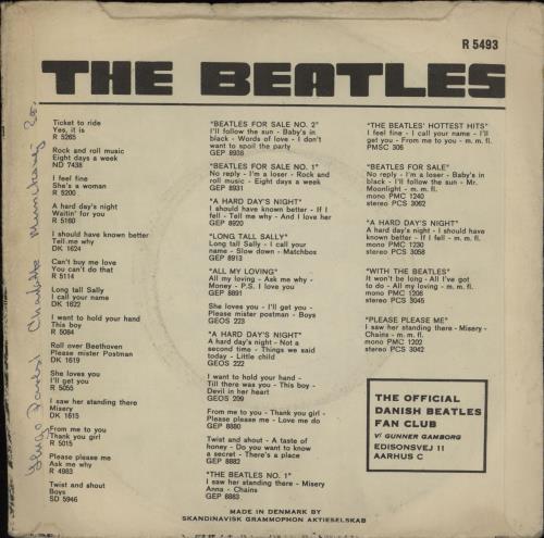 The Beatles Yellow Submarine 7" vinyl single (7 inch record / 45) Danish BTL07YE754732