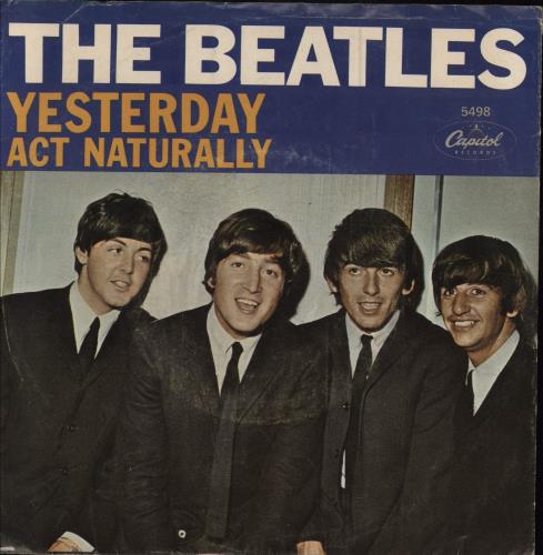 The Beatles Yesterday - 1st - P/S 7" vinyl single (7 inch record / 45) US BTL07YE782066