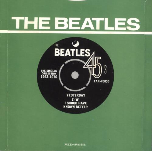 The Beatles Yesterday 7" vinyl single (7 inch record / 45) Japanese BTL07YE706519