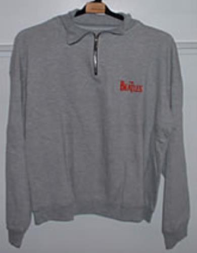 The Beatles Zip Necked Sweatshirt - Grey clothing French BTLMCZI281336