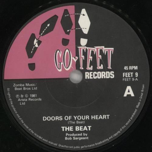 The Beat Doors Of Your Heart 7" vinyl single (7 inch record / 45) UK TBT07DO86683