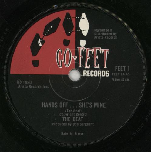 The Beat Hands Off ... She's Mine - Solid 7" vinyl single (7 inch record / 45) UK TBT07HA638603