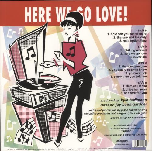 The Beat Here We Go Love! - Autographed 2-LP vinyl record set (Double LP Album) UK TBT2LHE882444