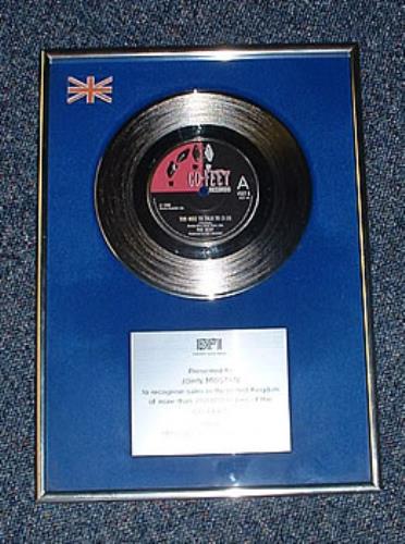 The Beat Too Nice To Talk To award disc UK TBTAWTO237948