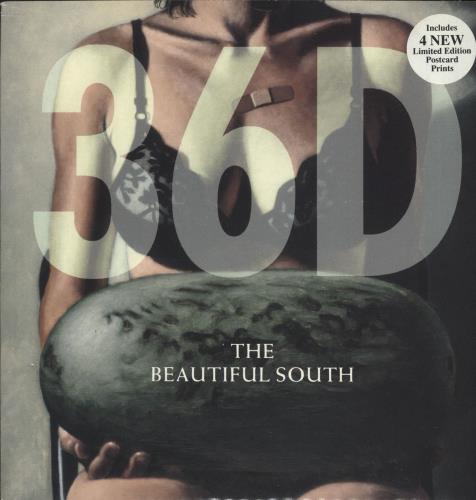 The Beautiful South 36-D + Postcards 7" vinyl single (7 inch record / 45) UK BSO07DP41083