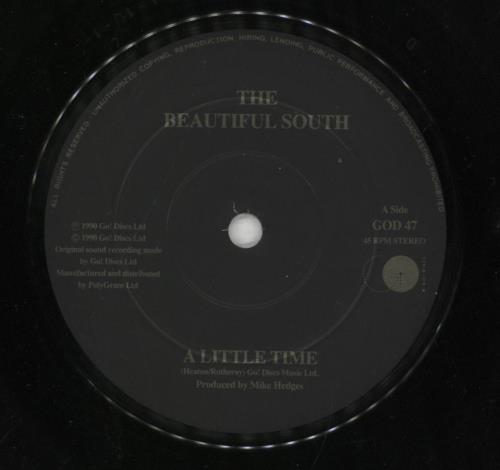 The Beautiful South A Little Time 7" vinyl single (7 inch record / 45) UK BSO07AL81492