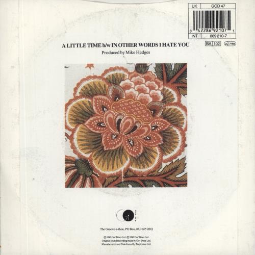 The Beautiful South A Little Time 7" vinyl single (7 inch record / 45) UK BSO07AL81492