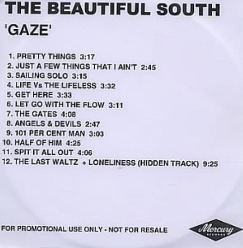 The Beautiful South Gaze CD-R acetate UK BSOCRGA264765