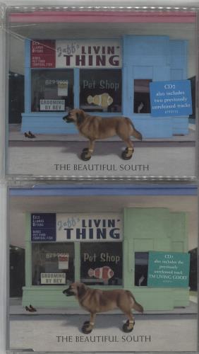 The Beautiful South Livin' Thing 2-CD single set (Double CD single) UK BSO2SLI659716