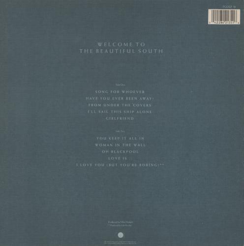 The Beautiful South Welcome To The Beautiful South - Fluffy Toy Cover - EX vinyl LP album (LP record) UK BSOLPWE839210