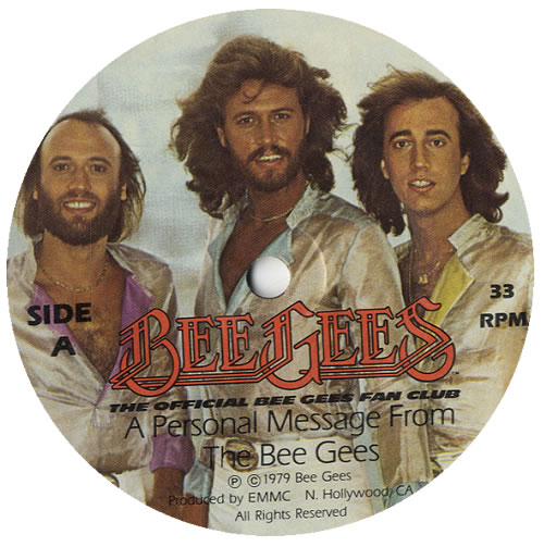 The Bee Gees A Personal Message From The Bee Gees 7" vinyl single (7 inch record / 45) US BGE07AP227435