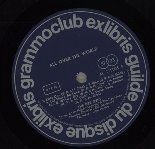 The Bee Gees All Over The World vinyl LP album (LP record) Austrian BGELPAL682968