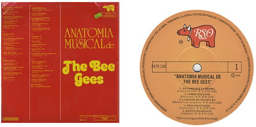 The Bee Gees Anatomia Musical De The Bee Gees 3-LP vinyl record set (Triple LP Album) Mexican BGE3LAN201951