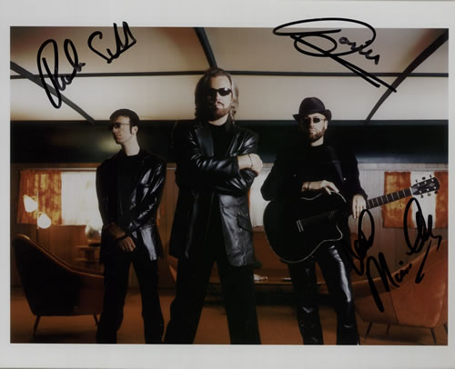 The Bee Gees Autographed Publicity Photograph photograph UK BGEPHAU574996