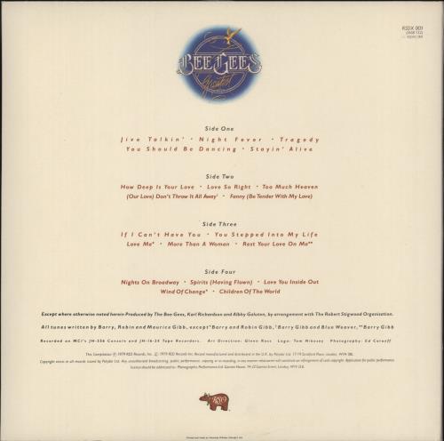 The Bee Gees Bee Gees Greatest - 1st - EX 2-LP vinyl record set (Double LP Album) UK BGE2LBE321853