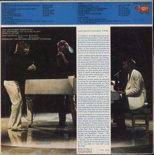 The Bee Gees Best Of Bee Gees Vol. 2 vinyl LP album (LP record) Spanish BGELPBE858131