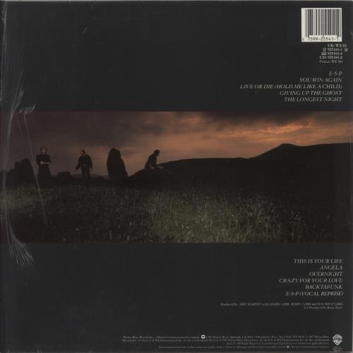 The Bee Gees E.S.P - Hype Sticker - Shrink vinyl LP album (LP record) UK BGELPES874807