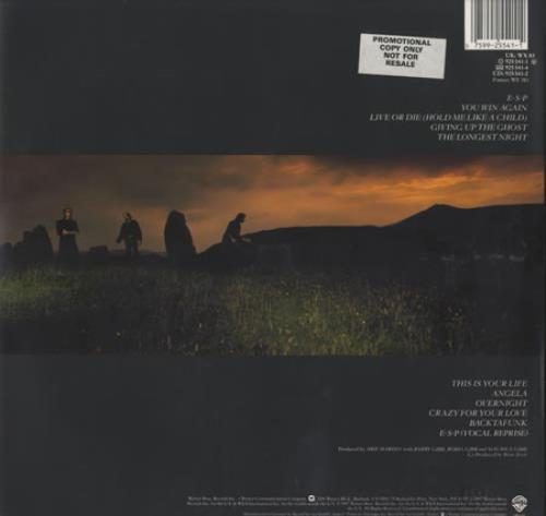 The Bee Gees E.S.P. - Promo Stickered Sleeve vinyl LP album (LP record) UK BGELPES293047