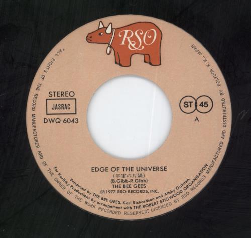 The Bee Gees Edge Of The Universe 7" vinyl single (7 inch record / 45) Japanese BGE07ED203744