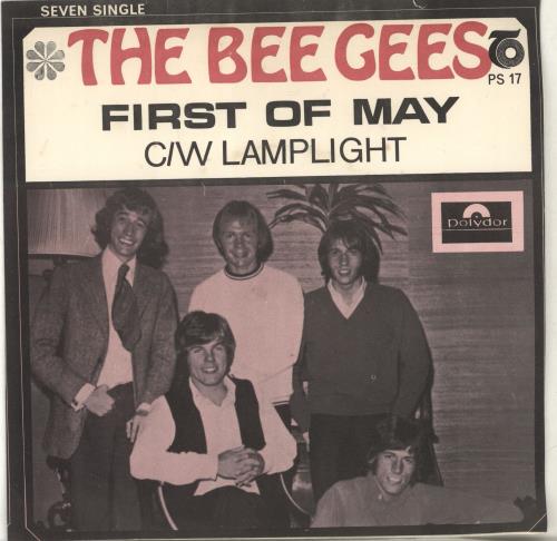 The Bee Gees First Of May + P/S 7" vinyl single (7 inch record / 45) South African BGE07FI564150