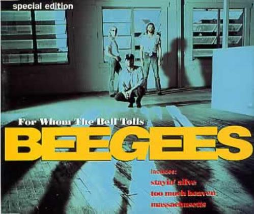 The Bee Gees For Whom The Bell Tolls - Hits Edition CD single (CD5 / 5") UK BGEC5FO105671