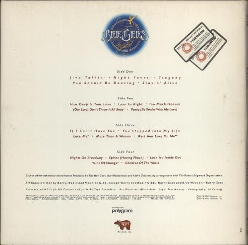 The Bee Gees Greatest - Ex 2-LP vinyl record set (Double LP Album) US BGE2LGR773069