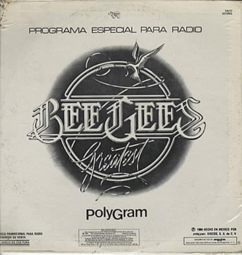 The Bee Gees Greatest - Programa Especial Para Radio vinyl LP album (LP record) Mexican BGELPGR316365