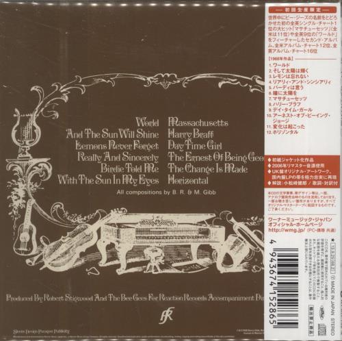 The Bee Gees Horizontal CD album (CDLP) Japanese BGECDHO888667