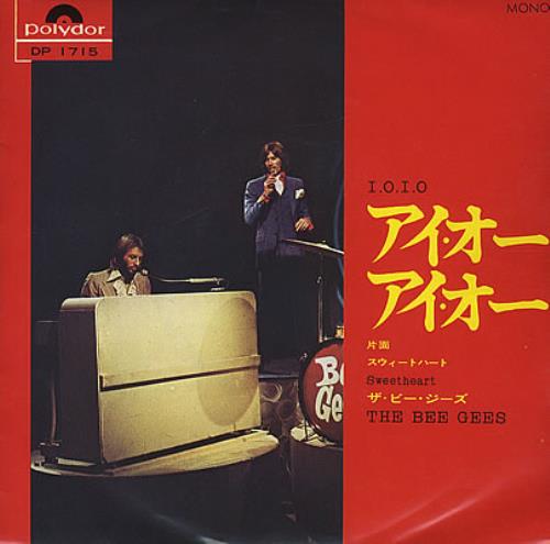 The Bee Gees I.O.I.O 7" vinyl single (7 inch record / 45) Japanese BGE07IO385806