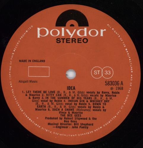 The Bee Gees Idea - 1st vinyl LP album (LP record) UK BGELPID776796