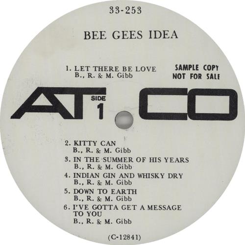 The Bee Gees Idea - Mono vinyl LP album (LP record) US BGELPID77886