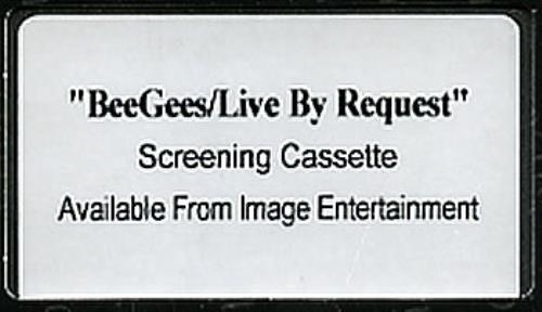 The Bee Gees Live By Request video (VHS or PAL or NTSC) US BGEVILI307678