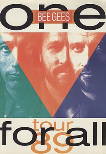 The Bee Gees One For All tour programme UK BGETRON150272