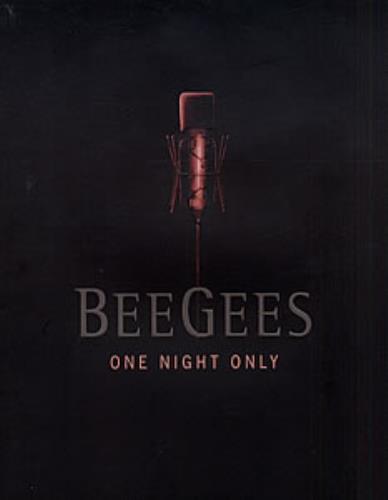 The Bee Gees One Night Only + Ticket stub tour programme UK BGETRON132389