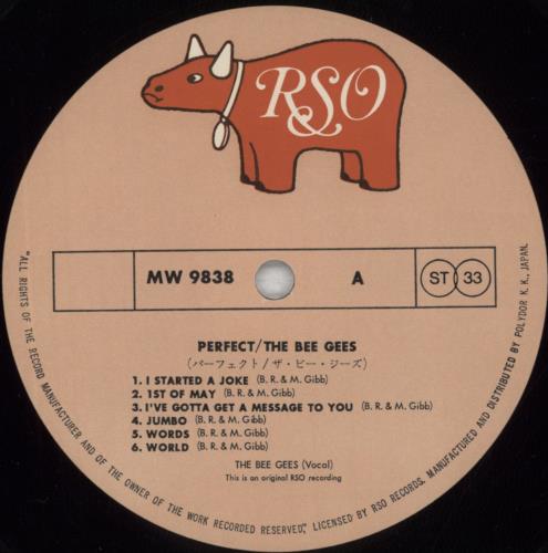 The Bee Gees Perfect 2-LP vinyl record set (Double LP Album) Japanese BGE2LPE825862