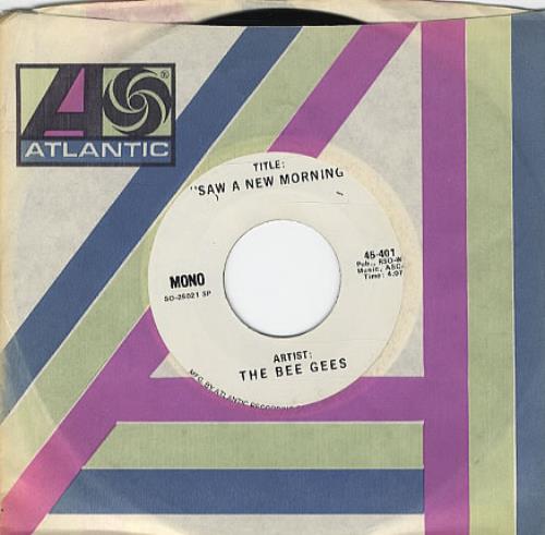 The Bee Gees Saw A New Morning 7" vinyl single (7 inch record / 45) US BGE07SA199441