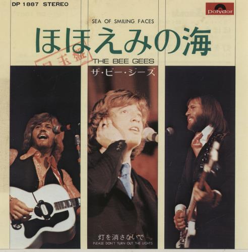 The Bee Gees Sea Of Smiling Faces 7" vinyl single (7 inch record / 45) Japanese BGE07SE761263