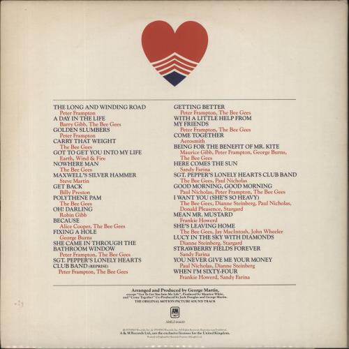 The Bee Gees Sgt. Pepper's Lonely Hearts Club Band 2-LP vinyl record set (Double LP Album) UK BGE2LSG636052