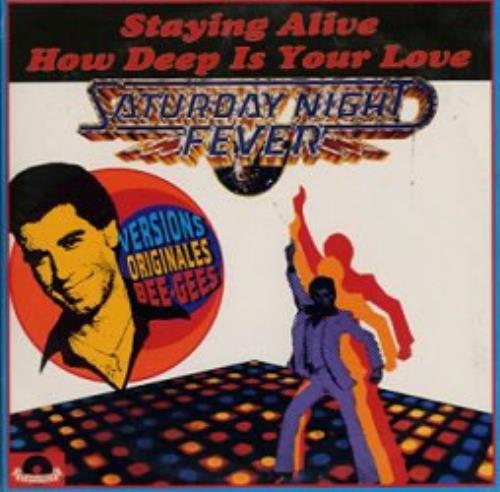 The Bee Gees Staying Alive CD single (CD5 / 5") French BGEC5ST54924