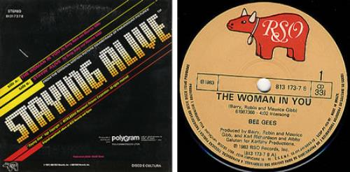 The Bee Gees The Woman In You 7" vinyl single (7 inch record / 45) Brazilian BGE07TH207614