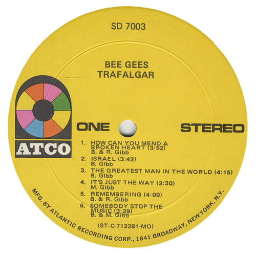 The Bee Gees Trafalgar vinyl LP album (LP record) US BGELPTR434704