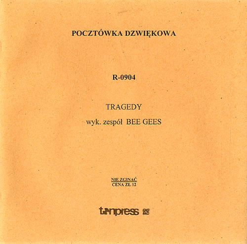 The Bee Gees Tragedy 7" vinyl single (7 inch record / 45) Polish BGE07TR618981
