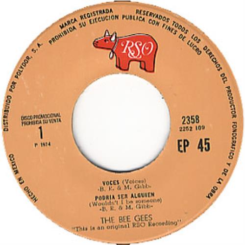 The Bee Gees Voces - Voices 7" vinyl single (7 inch record / 45) Mexican BGE07VO356522