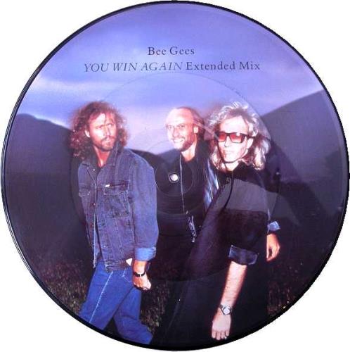The Bee Gees You Win Again 12" vinyl picture disc (12 inch picture record) UK BGE2PYO60179