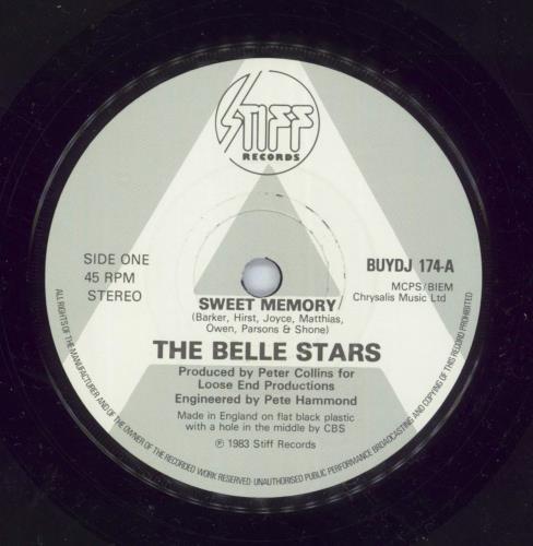 The Belle Stars Sweet Memory 7" vinyl single (7 inch record / 45) UK BST07SW273224